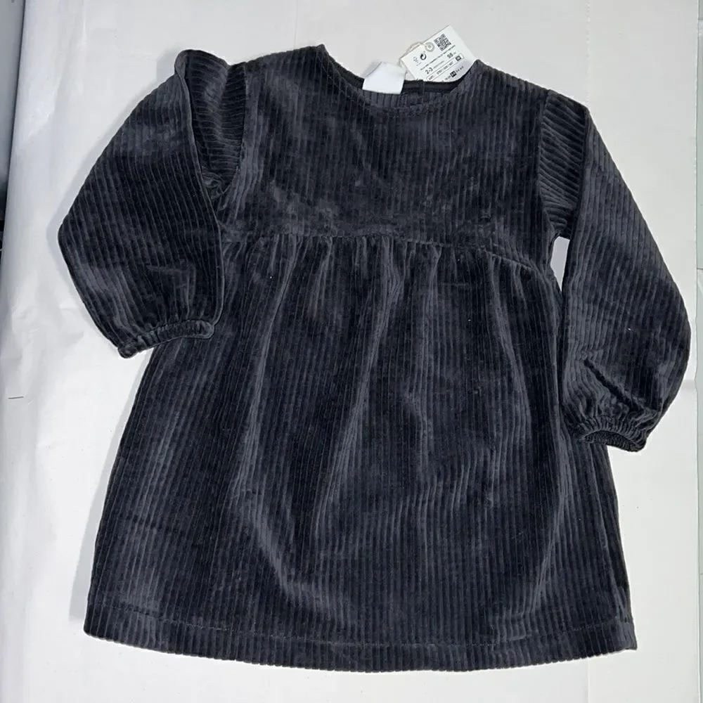 ZARA Kids | Charcoal | CORDUROY DRESS
